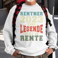 Rentner 2023 Rente Spruch Retro Vintage V2 Sweatshirt Geschenke für alte Männer