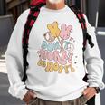 Retro Groovy Easter Bunny Happy Easter Dont Worry Be Hoppy Sweatshirt Gifts for Old Men