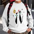 Retro Mid Century Modern Cool Cat Christmas Tshirt Sweatshirt Gifts for Old Men