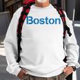 Retro Yellow Boston Sweatshirt Gifts for Old Men