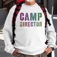 Rockin Camp Director Camping Host Chaos Coordinator Sign Sweatshirt Gifts for Old Men