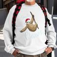 Santa Claws Sloth Christmas Sweatshirt Gifts for Old Men