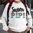 Swim Pipi Swimming Diving Camo Western Fathers Day Sweatshirt Gifts for Old Men
