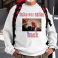 Take Our Nation Back Trump Usa Flag Sweatshirt Gifts for Old Men
