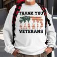Thank You Veterans - Funny Gifts For Veterans Dad Grandpa Sweatshirt Gifts for Old Men
