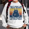 Thats What I Do I Read Books Vintage Cat Books Lovers Sweatshirt Gifts for Old Men