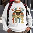 Vintage 47Th Birthday Dog Pug Vintage 1972 Classic Men Women Sweatshirt Graphic Print Unisex Gifts for Old Men