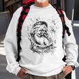 Vintage Christmas Santa Claus Face Old Fashioned Vintage Art Men Women Sweatshirt Graphic Print Unisex Gifts for Old Men