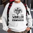 Winkler Blood Runs Through My Veins Sweatshirt Gifts for Old Men