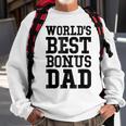 Worlds Best Bonus Dad Gift For Mens Sweatshirt Gifts for Old Men