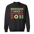10 Years Old Gift Awesome Since September 2013 10Th Birthday Men Women Sweatshirt Graphic Print Unisex