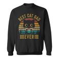 Retro Vintage Best Cat Dad Ever Fathers Day Cat Gift For Men Sweatshirt
