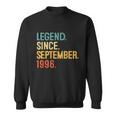 25Th Birthday Gift 25 Year Old Legend Since September 1996 Sweatshirt