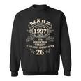 26 Geburtstag Geschenk Mann Mythos Legende März 1997 Sweatshirt