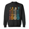 34Th Birthday Gifts Vintage 1989 Guitarist Guitar Lovers Sweatshirt