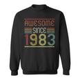 40 Year Old Gifts Made In 1983 Vintage 40Th Birthday Retro Men Women Sweatshirt Graphic Print Unisex