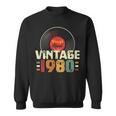 41Th Birthday Gift Vintage 1980 April 41 Years Vinyl Record Sweatshirt