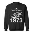 50 Geburtstag 50 Jahre Alt Legendär Seit April 1973 V4 Sweatshirt