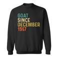 55 Geburtstag 55 Jahre Alte Ziege Seit Dezember 1967 Sweatshirt