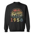 65 Year Old Awesome Since April 1958 65Th Birthday Sweatshirt