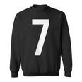 7 Zahlen Buchstaben Symbol Alphabet Initiale Sweatshirt