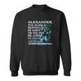 Alexander Sweatshirt personalisiert, mit Drachen & lustigem Spruch