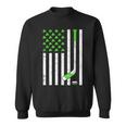 American Flag Irish Hockey Shamrock St Patricks Day Sweatshirt
