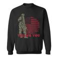 American Flag Thank You Veterans Proud Veteran V4 Sweatshirt