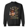 Aries Girl Birthday African American Little Girl Sweatshirt