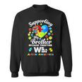 Autism Awareness Month Supporting My Brother Puzzle Sweatshirt