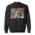 Awesome Since 1962 61St Birthday Retro Gifts Born In 1962 Sweatshirt