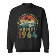 Awesome Since August 1964 Vintage 58Th Birthday For Men Sweatshirt