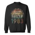 Awesome Since June 1983 40Th Birthday Gifts For 40 Year Old Sweatshirt