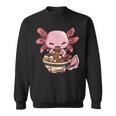 Axolotl Ramen Anime Kawaii Eating Girls Ns Sweatshirt