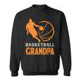 Basketball Opa Schwarzes Sweatshirt mit Spielergrafik