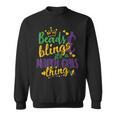 Beads And Bling Its A Mardi Gras Thing Beads And Bling Sweatshirt