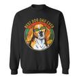 Best Dog Dad Ever Retro Vintage Beagle Dog Lover Gift Gift For Mens Sweatshirt