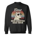 Best Dogo Argentino Dad Ever Vintage Retro Dog Dad Sweatshirt