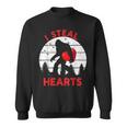 Bigfoot Sasquatch Yeti Believe I Steal Hearts Valentines Day Sweatshirt