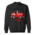 Birthday 2 Year Old Fire Fighter Truck | Firetruck Sweatshirt
