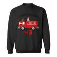 Birthday 3 Year Old Fire Fighter Truck | Firetruck Sweatshirt