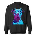 Blue Pitbull Amstaff Design Sweatshirt