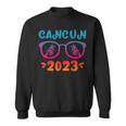 Cancun 2023 Vacation Vintage Matching Cool Glasses Souvenir Sweatshirt