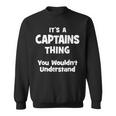 Captains Thing College University Alumni Funny Sweatshirt