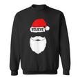 Christmas Believe In Santa Claus Believe Quote On Santa Hat Men Women Sweatshirt Graphic Print Unisex