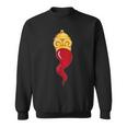 Corno Ionian Horn Red Chilli Neapolitan Good Luck Charm Gift Men Women Sweatshirt Graphic Print Unisex