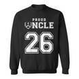 Custom Proud Football Uncle Number 26 Personalized For Men Sweatshirt