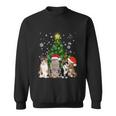 Cute Cat Christmas Tree Cat Lover Xmas Cat Mom Gift Sweatshirt