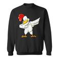 Dabbing Chicken - Rooster | Dab Animal S Men Women Sweatshirt Graphic Print Unisex