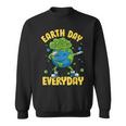 Dabbing Earth Day Everyday Earthday Dab Every Day Planet Sweatshirt